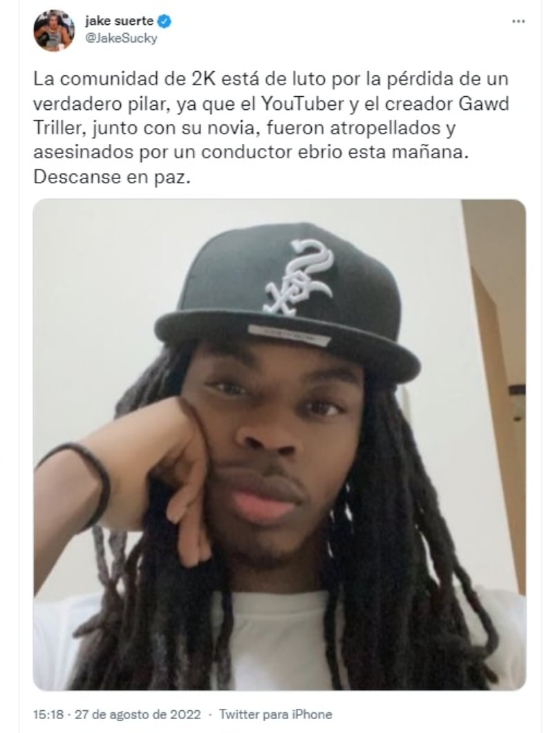 Muere youtuber Gawd Triller: Revelan cómo fue la trágica muerte