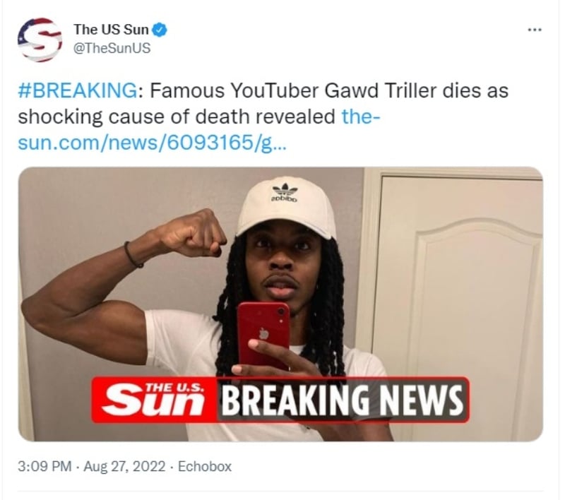 Muere el youtuber Gawd Triller