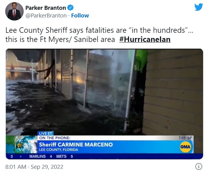 muertes Huracán Ian