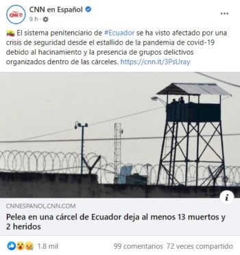 muertos heridos riña en cárcel de Ecuador