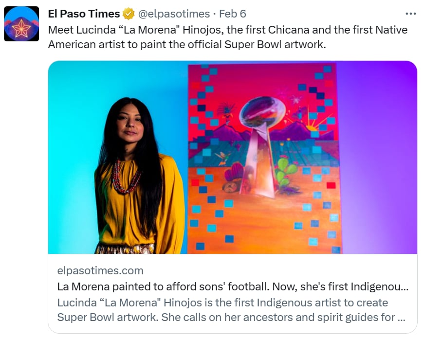 Artista mexicana futbol americano