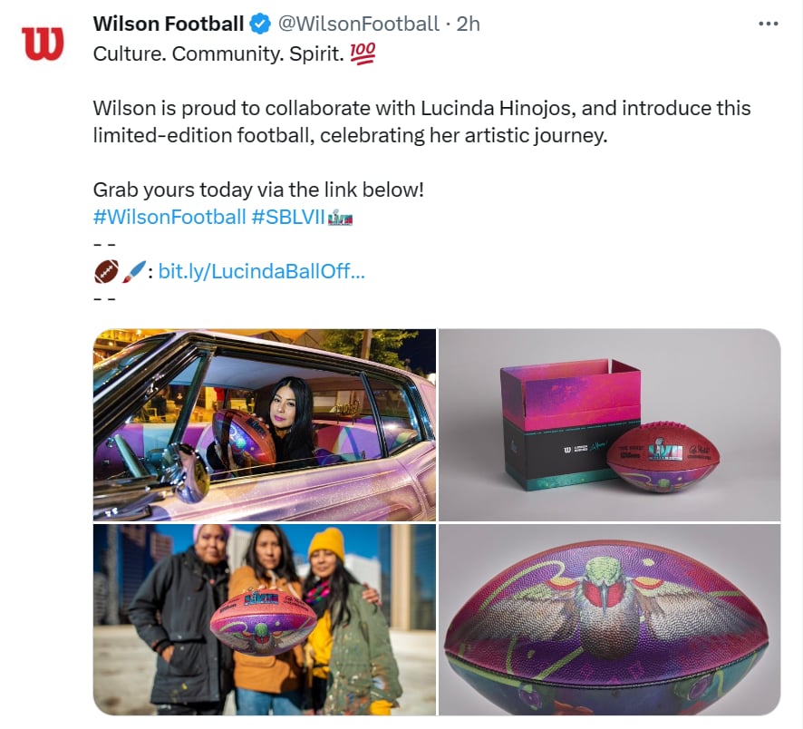 Artista mexicana futbol americano