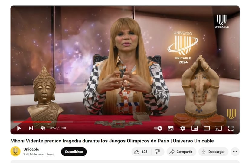Mhoni Vidente Olimpiadas París, video, redes sociales, YouTube, MundoNOW