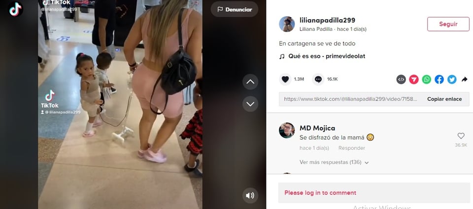 Niña disfraz implantes: Es tendencia en redes