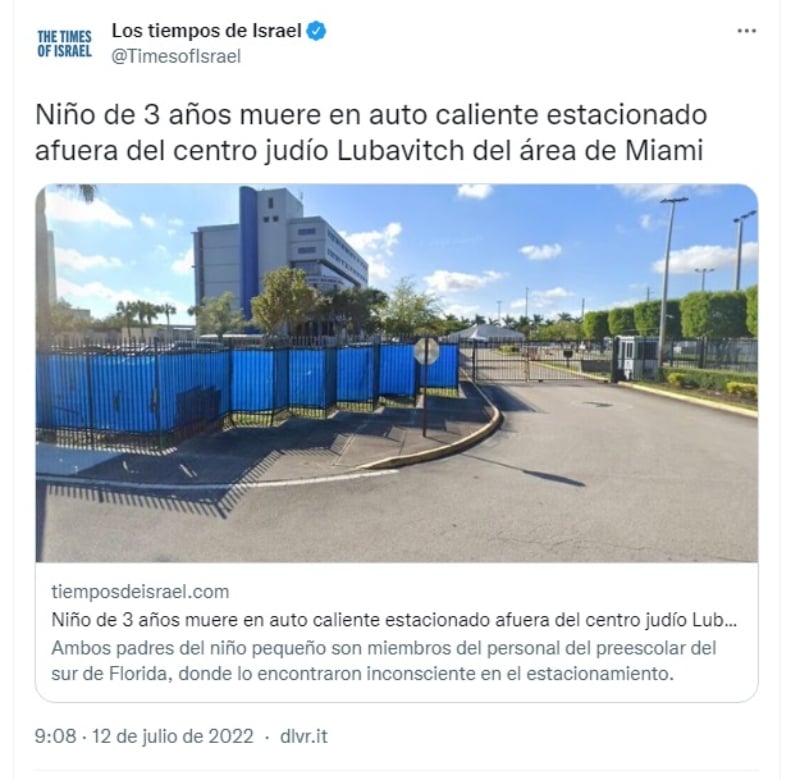 Sus padres lo dejaron olvidado
