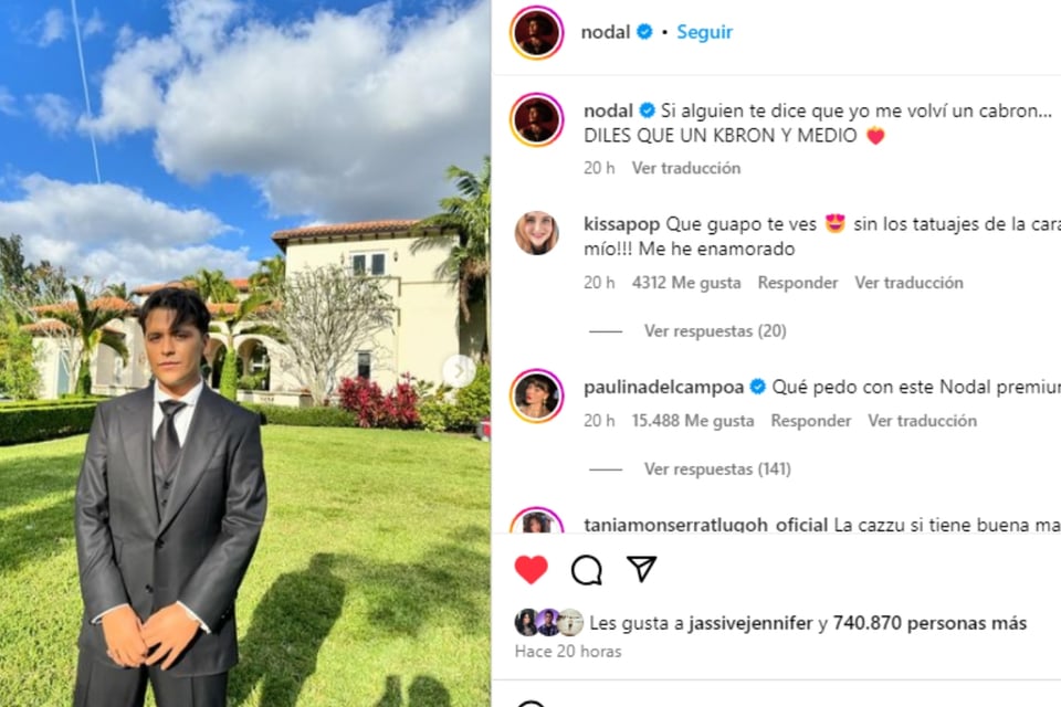 singer, new look, tattoos, christian nodal debuts new look