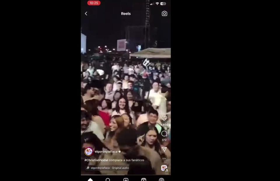 Christian Nodal bomba Ecuador, Machala, estampida, video, MundoNOW