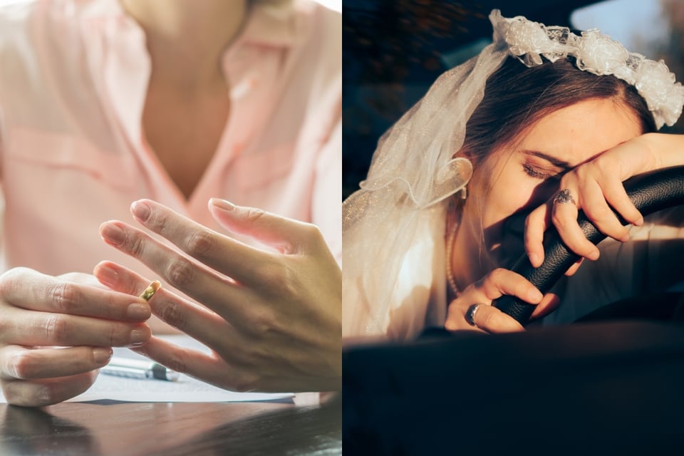 Bride catches her boyfriend cheating on her on their wedding day