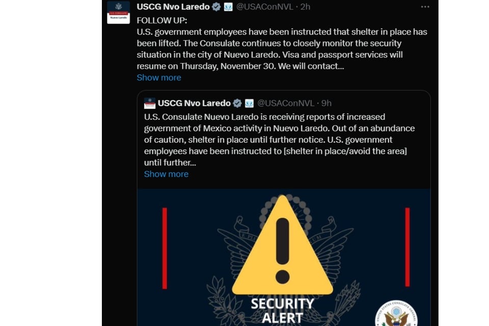 Nuevo Laredo, alerta de seguridad, autoridades mexicanas, MundoNOW