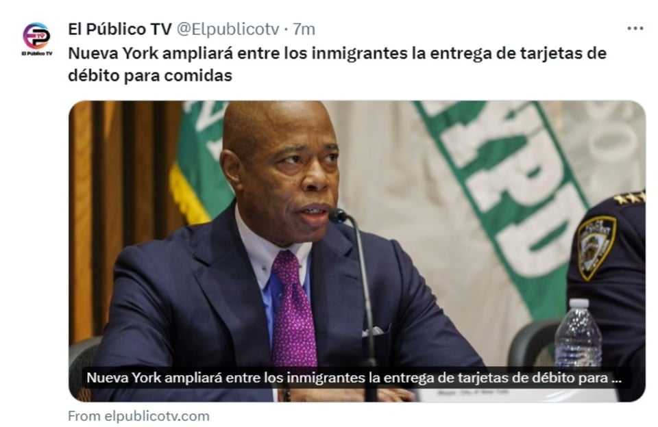 Nueva York tarjetas debito, iniciativa, programa piloto, EEUU, MundoNOW
