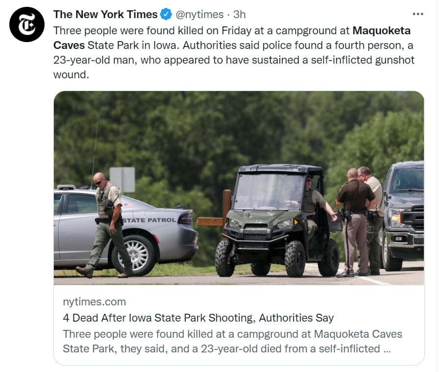 Tiroteo campamento Estados Unidos