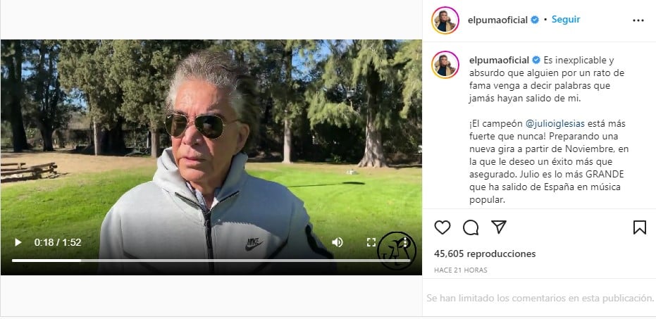 El Puma manda mensaje