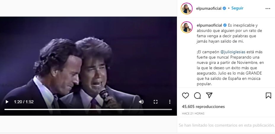 El Puma manda mensaje