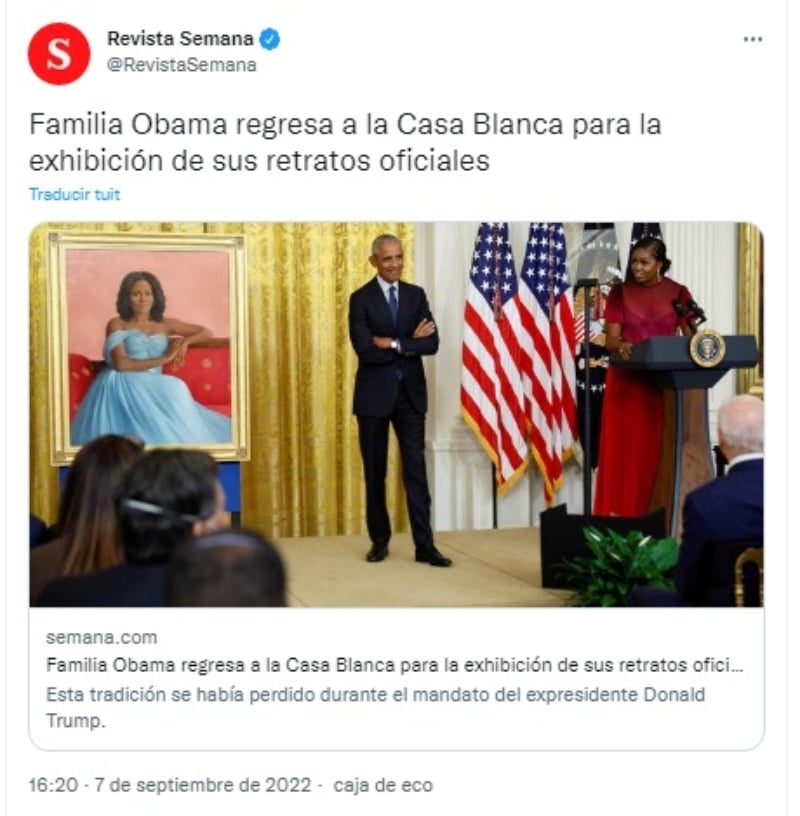 Barack Obama Casa Blanca: Biden les da la bienvenida