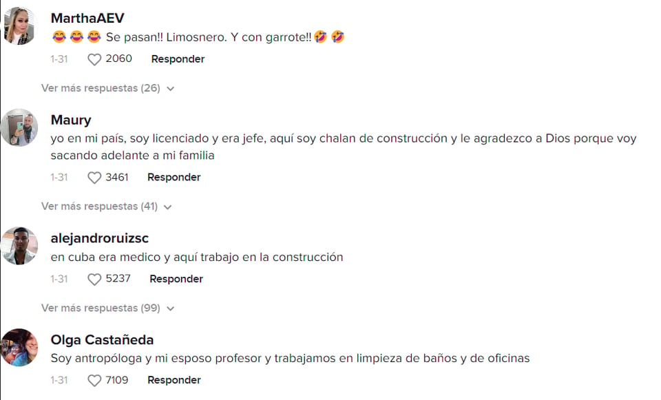 Usuarios de TikTok tunden al inmigrante en comentarios