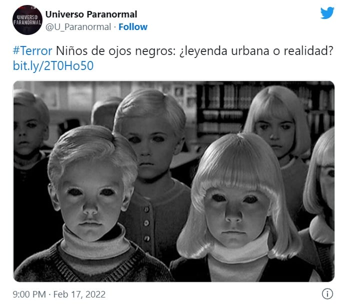 leyenda de los niños de ojos negros