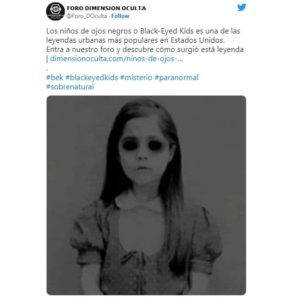 leyenda de los niños de ojos negros