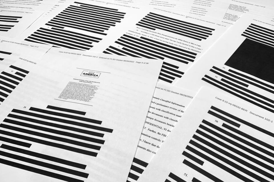 Affidavit: ¿Qué documentos secretos encontró el FBI en Mar-A-Lago? (FOTOS)