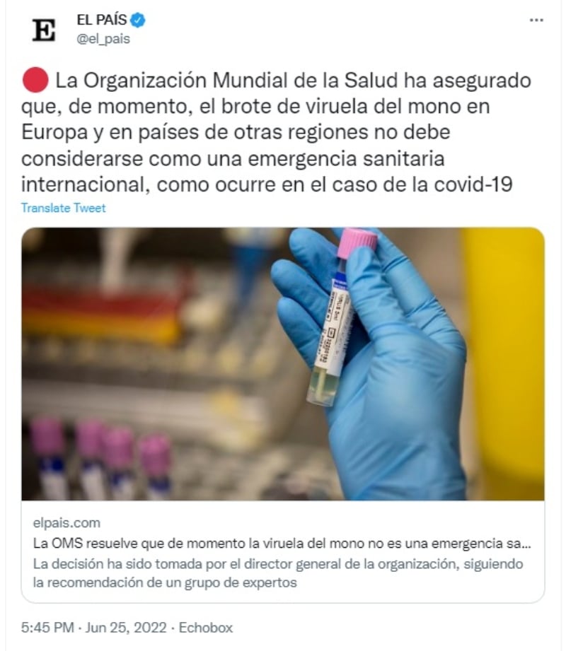 Un hecho “inusual y preocupante”