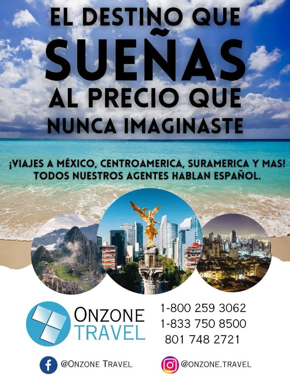 Onzone Travel, agencia de viajes, turismo, vuelos, MundoNOW
