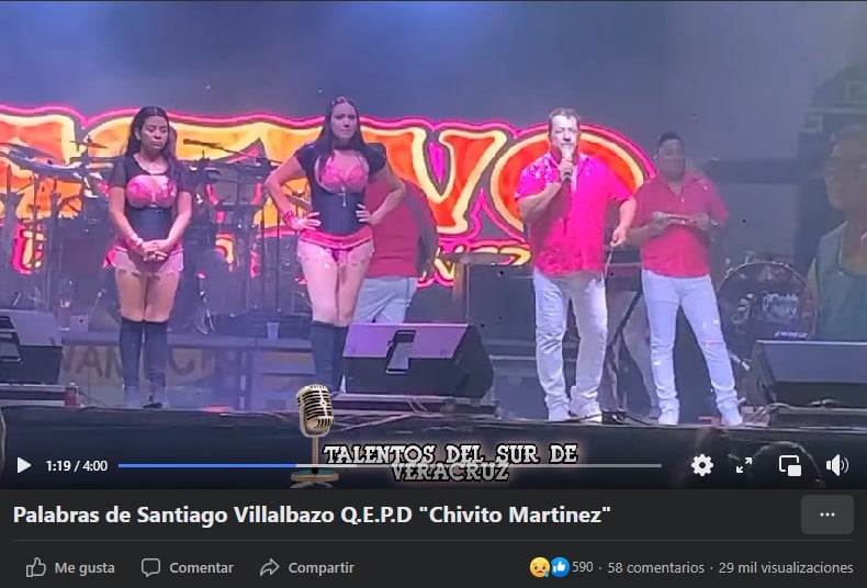 Murió a los pocos minutos de subir al escenario para ofrecer su show