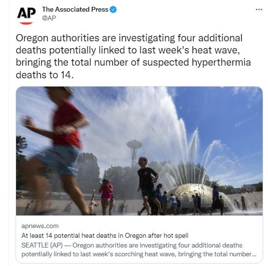 Heat wave warning issued in two towns