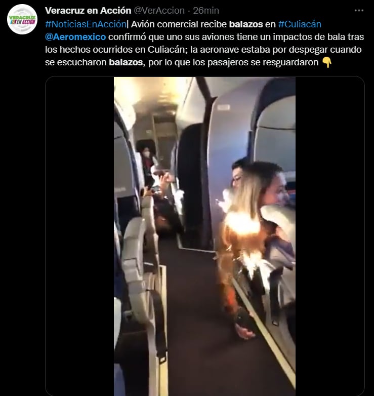 Shooting on a plane after the arrest of the son of Chapo Guzmán