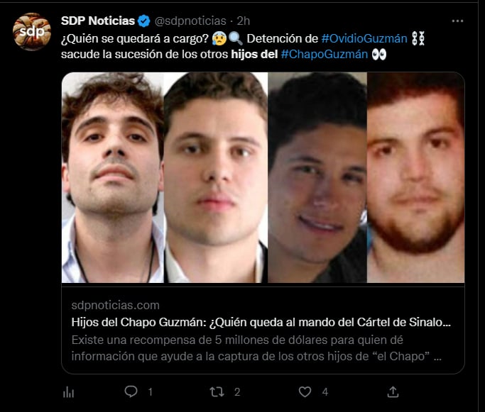 ¿Cuántos hijos tiene el Chapo Guzmán?