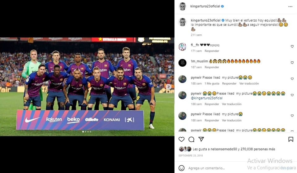 Arturo Vidal se encuentra de luto