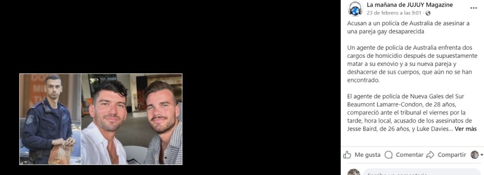 Beaumont Lamarre-Condon, police officer, crime, murder, MundoNOW, Jesse Baird