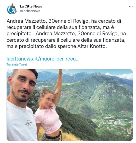 Pareja posó para una foto y halló una desgracia