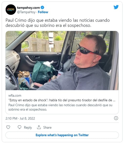 Familia de Robert Crimo, tirador de Highland Park, hace dolorosa confesión
