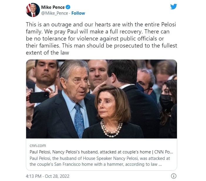 cómo se salvó el esposo de Nancy Pelosi del brutal ataque