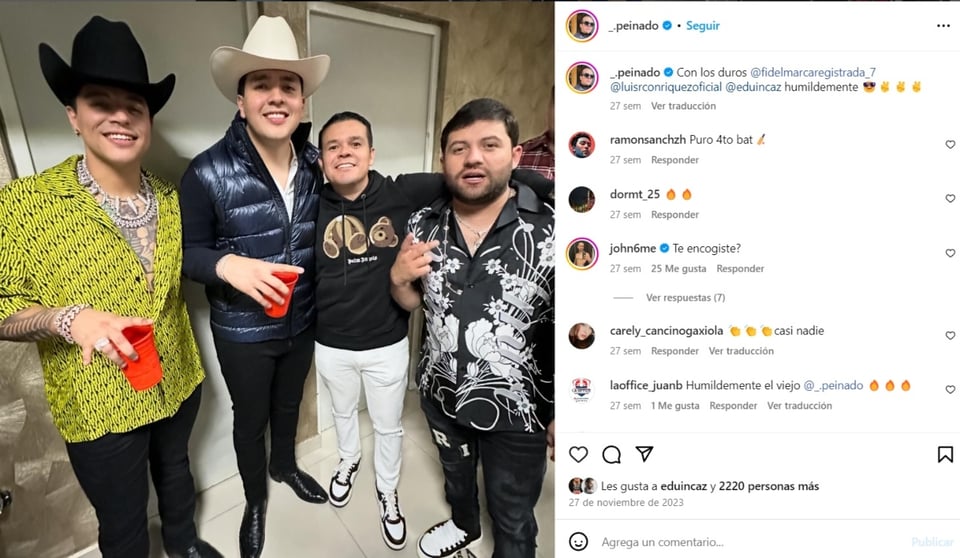 El Peinadito, influencer, social networks, Instagram, MundoNOW