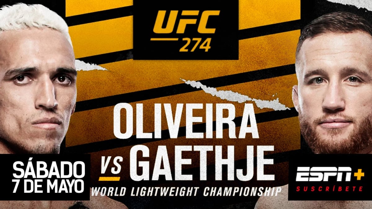 UFC 274: prepárate para la explosiva pelea Oliveira vs. Gaethje en Arizona