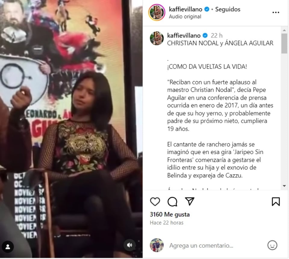 Pepe Aguilar Nodal, video, social networks, Instagram, Jaripero without borders, MundoNOW