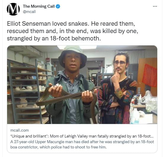Young man who died strangled by his pet rescued abandoned animals