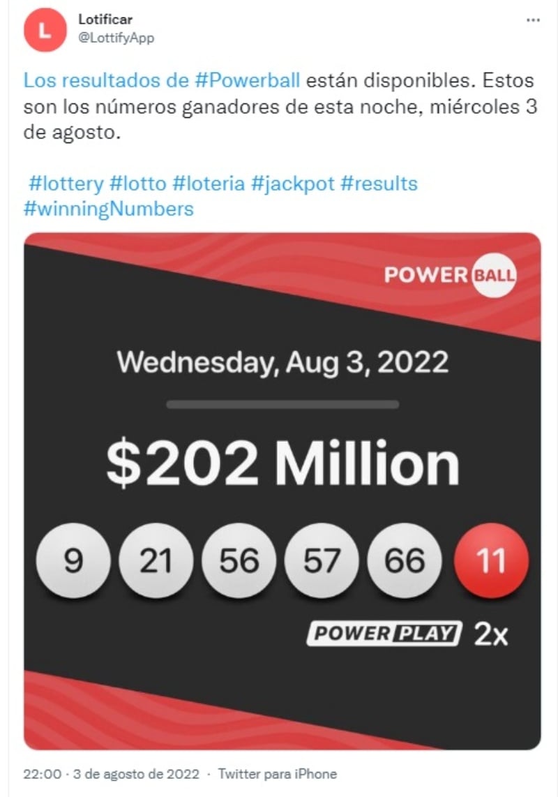 Números Ganadores Powerball 3 agosto: Sorteo millonario