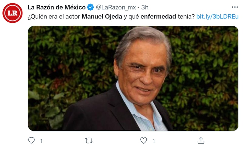 Manuel Ojeda enfermedad