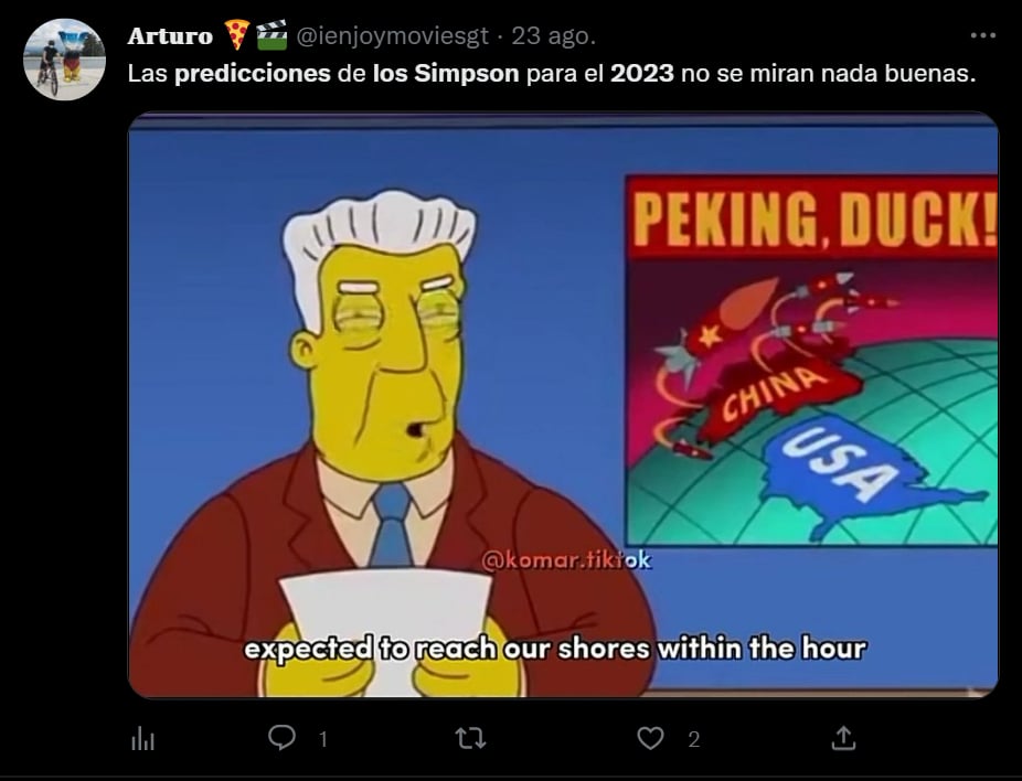 Los Simpson predicen la tercera guerra mundial