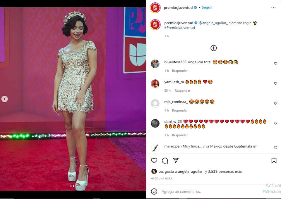 Ángela Aguilar enamora a sus fans