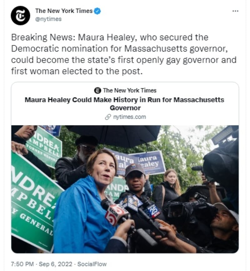 Maura Healey gana las primarias demócratas de Massachusetts