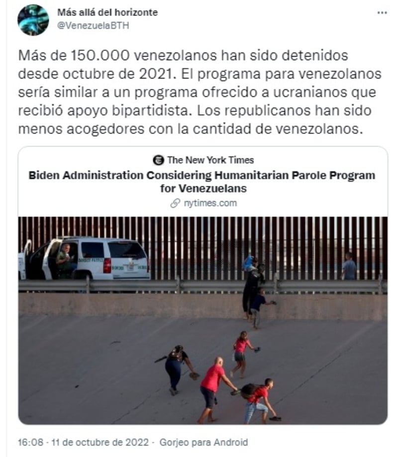 Gobierno de Biden considera programa humanitario a venezolanos