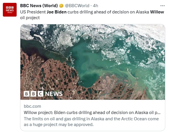 Joe Biden petróleo Alaska
