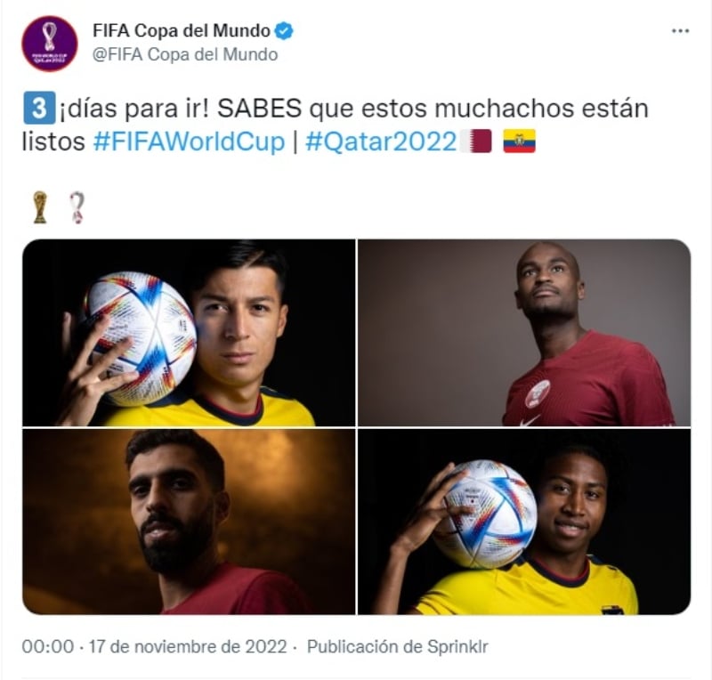 Ecuador vs Qatar: “Estamos convencidos de que será un gran Mundial"