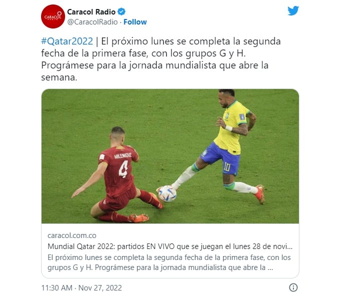 Partidos para hoy 28 de noviembre del Mundial Qatar 2022