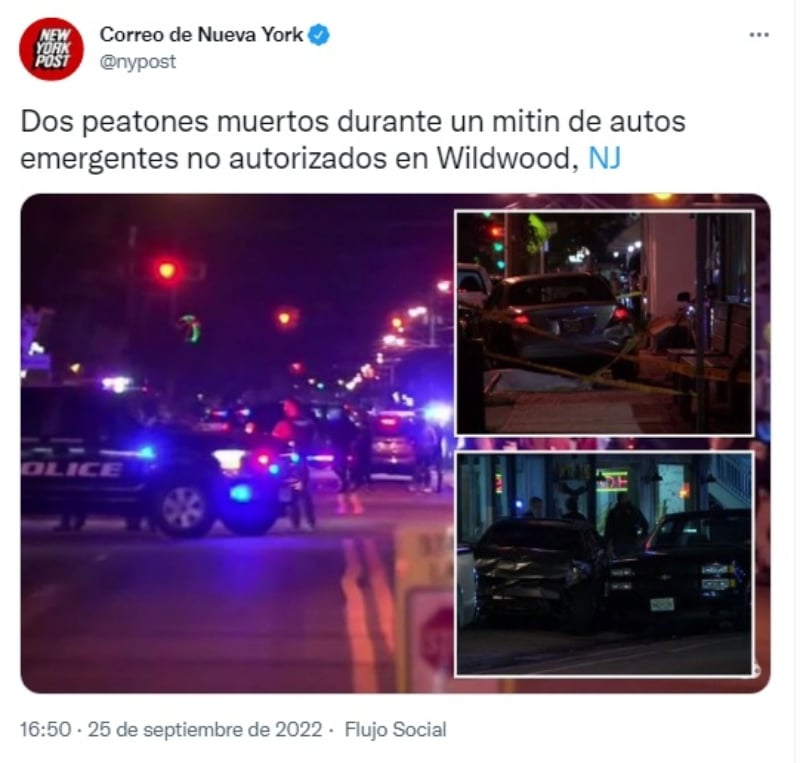 Reportan saldo mortal en rally de autos