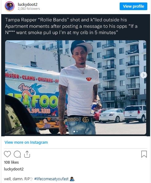 Florida rapper shot to death