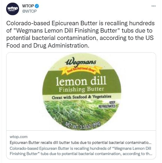 They order a recall of butter