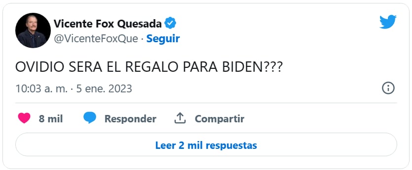 Ovidio Guzmán Vicente Fox